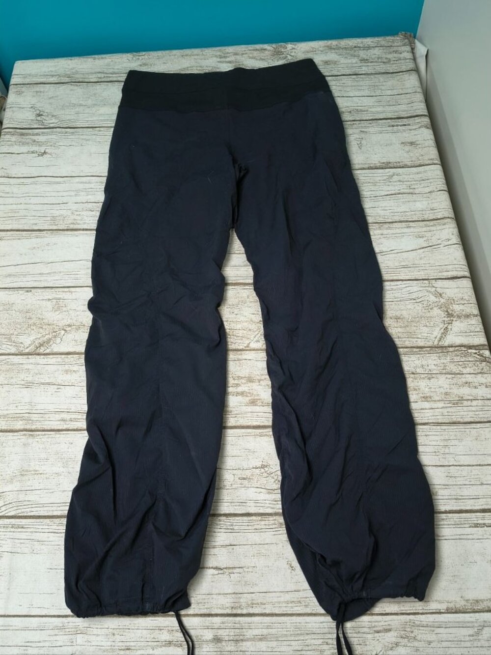 Lululemon Studio Dance Pants Black Drawstring Ankle - Picture 9 of 9